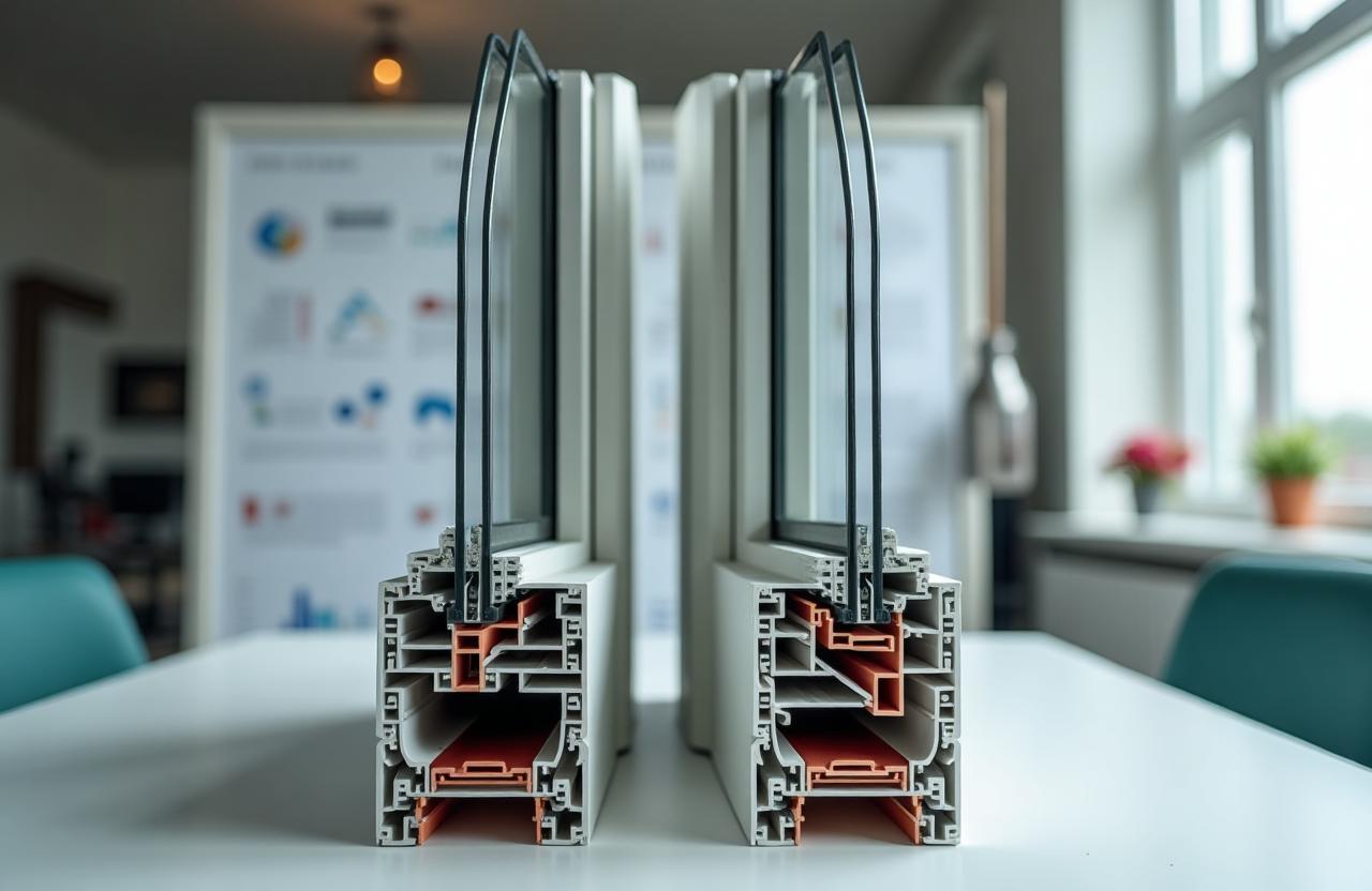 Profilés de fenêtres PVC pour comparaison de marques en Belgique